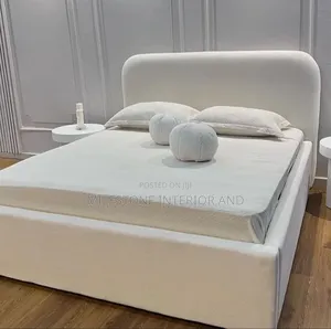 Quality White Padded Bed Frame