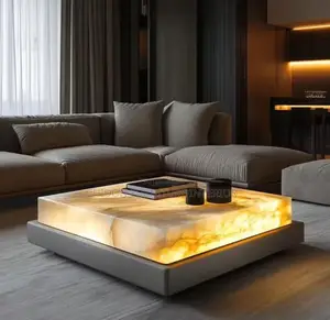 Luxury Imported Exclusive Centre Stone Table With Light