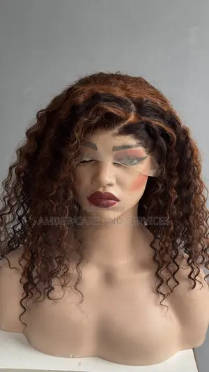 Full Frontal Piano Deep Curl Wig