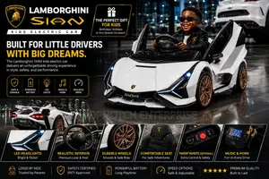 Give Your Child the Thrill of Driving a White Lamborghini Sian Toy Car