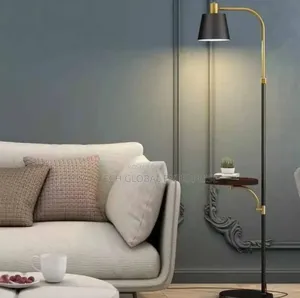 Modern Floor Lamp With Side Table – Elegant Lighting Smart Design