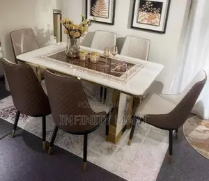 Luxurious Brown 6 Seater Dining.