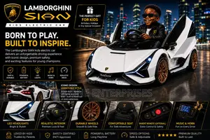 Supercar Endless Childhood Adventures: White Lamborghini Sian Toy Car
