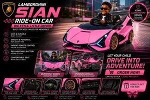 Perfect Blend of Style, Fun Performance Pink Lamborghini Kids Toy Car