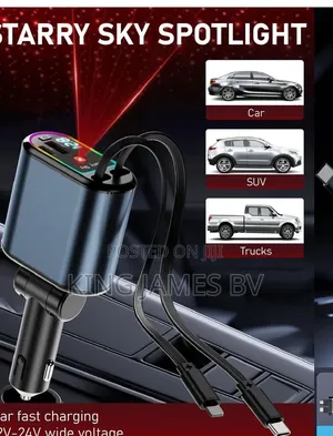 Star Light Car Charger Ambient Light Projector – Galaxy Mood Lighting