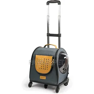 Nunbell Pet Travel Bag With Trolley Wheel N Pull Rod (0458)