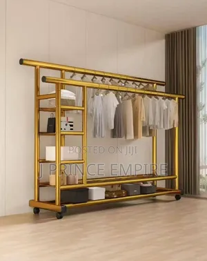Double-Pole Clothes Rack Household Clothes Rails- Hanger