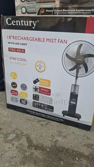Century Rechargeable Mist Fan 18”