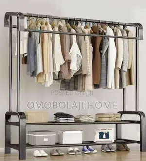 Heavy Duty Double Pole Clothes Rack Strong Boutique Hanger