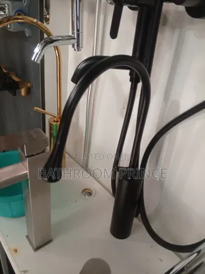 Quality Unique Matte Black Countertop Basin Mixer Tap