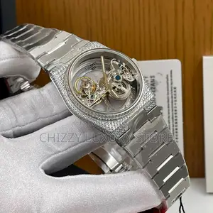 Tissot Quality Luxury Men Automatic Engine Iced Head Wristwatch