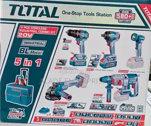 20v Brushless Cordless Combo Set – 5 Tools + Batteries + Charger