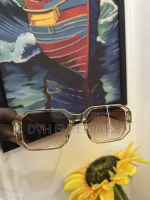 Polygon Irregular Leopard Print Sunglasses
