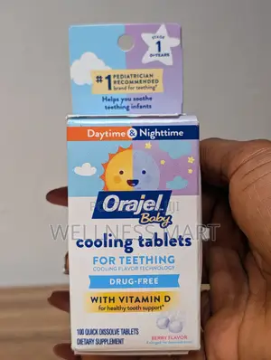 Orajel Baby Cooling Teething Tablets + Vitamin D - 100ct