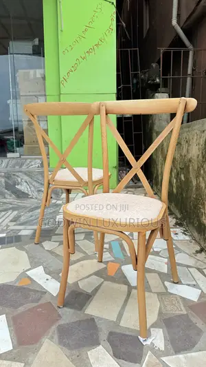 Iron Cross Back Chair