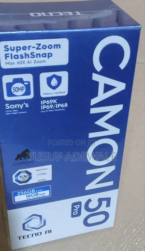 New Tecno Camon 50 Pro 256 GB Silver