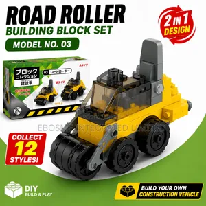 Road Roller Building Block Set