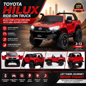 Luxury Red Color Toyota Hilux Kids Electric Ride on Car