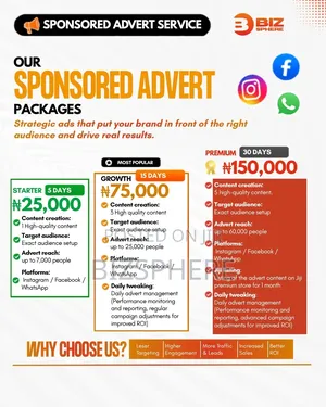 Facebook and Instagram Advert