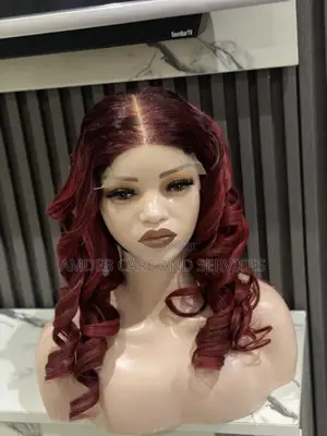 5by5 Burgundy Bouncy Wig