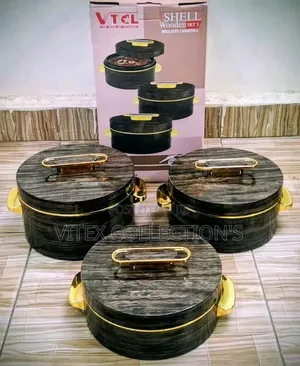 She'll 3 Set Wooden Food Warmers