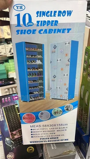 10 Layer Shoe Rack With Cover