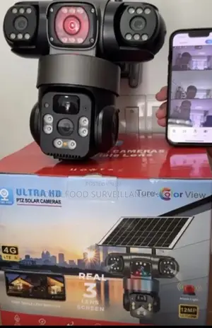 Triple Lens 4g Solar Cctv Camera – Wireless Outdoor Ptz Security Cam