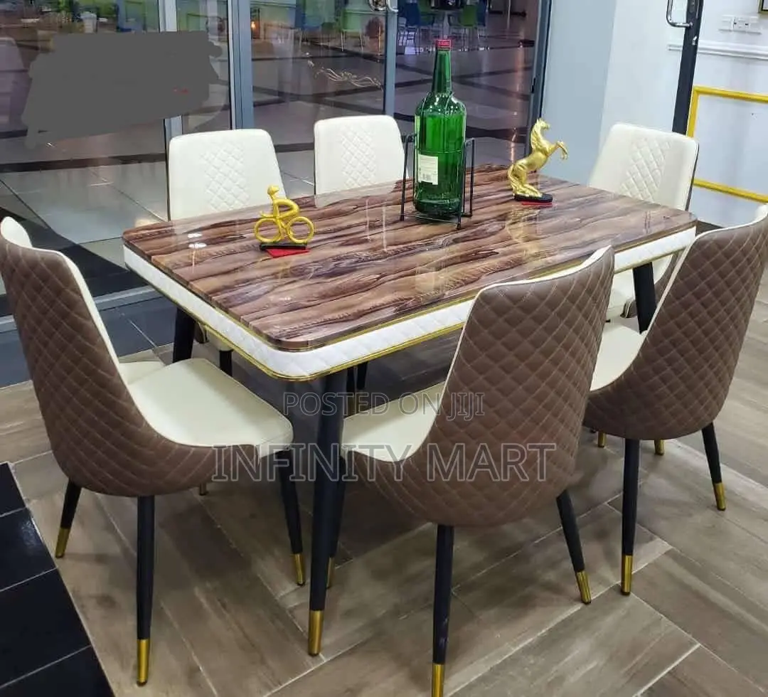 Executive Marble 6 Seater Dining