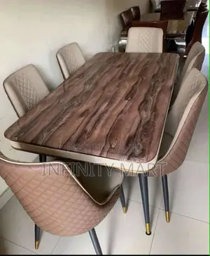 Executive Marble 6 Seater Dining