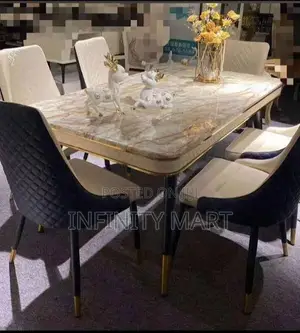 Executive Marble 6 Seater Dining