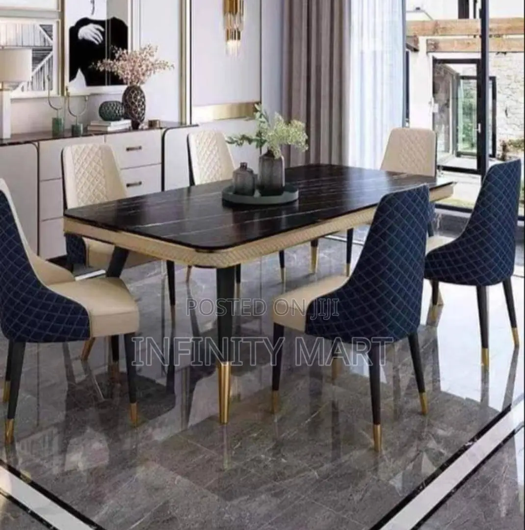 Executive Marble 6 Seater Dining