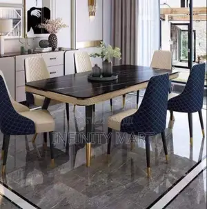 Executive Marble 6 Seater Dining