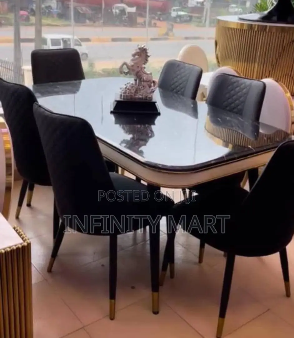 Executive Marble 6 Seater Dining
