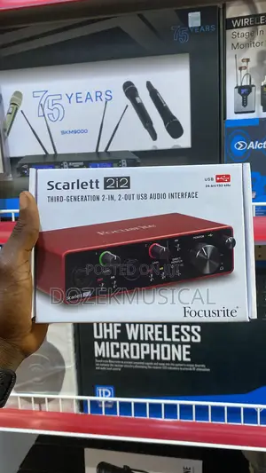Scallet 2i2 Audio Soundcard Focusrite