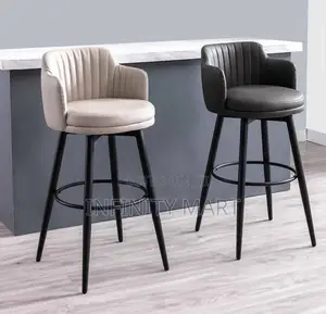 High End Bar Stool (Black White)