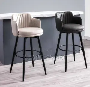 High End Bar Stool (Black White)