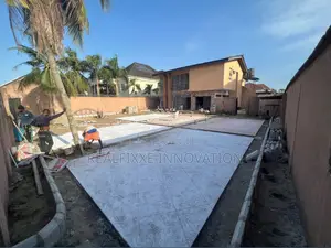Landscaping, Stamp Concrete, Interlocking, Concrete. Slab in Lekki