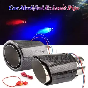 Auto Exhaust Muffler Emitting Led Lighting.