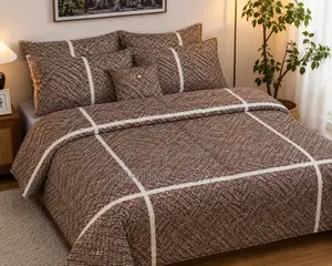 Brown Pattern Luxury Bedding Set