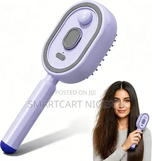 Viral Electric Steam Hair Brush - Anti-Frizz Detangler.