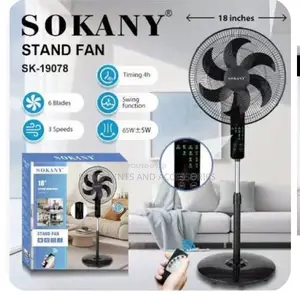Sokany Electric Stand Fan With Remote Control 70w