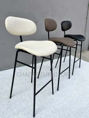 Modern Nordic Leather Bar Stools - Brand New Luxury Counter Chairs