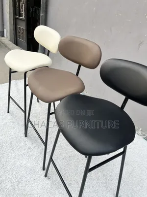 Modern Nordic Leather Bar Stools - Brand New Luxury Counter Chairs