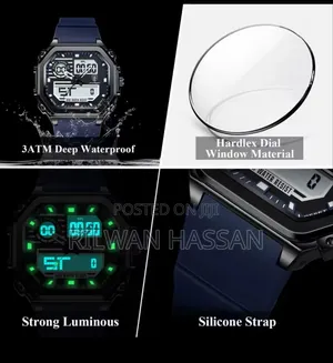 Poedagar 3 Atm Deep Waterproof Luminous
