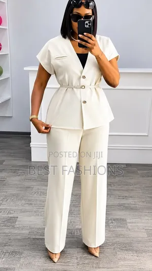 Ladies 2pcs Trousers Suit