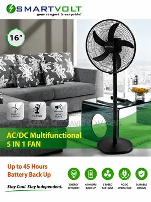 Smartvolt 18inches 16 Inches Rechargeable Fan