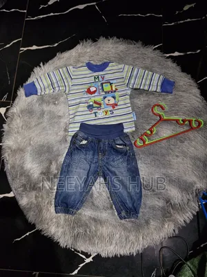 Grade a Kid Thrift Top and Denim 2-4months Old