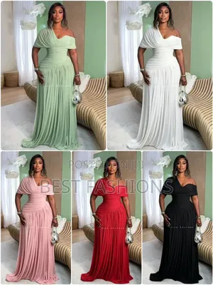 White Long Dinner Gown