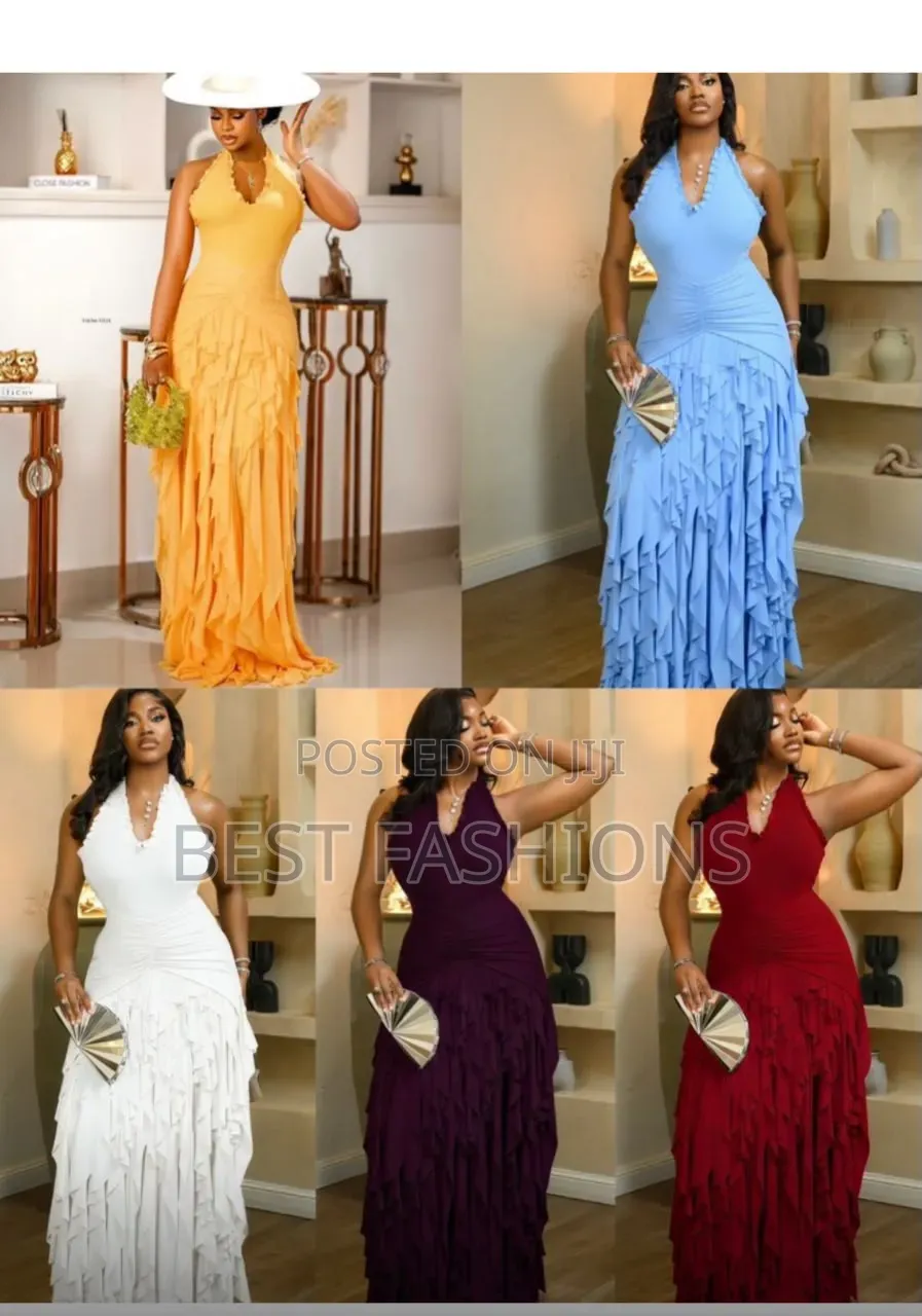 White Long Dinner Gown