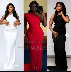 White Long Dinner Gown